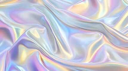 Fototapeta premium Iridescent Holographic Background a pastel khaki to indigo gradient