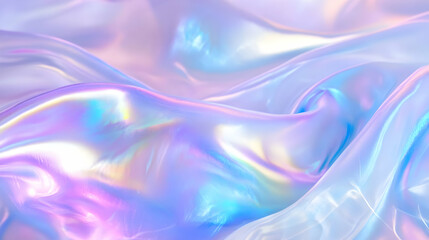 Iridescent Holographic Background a pastel sapphire to cyan gradient