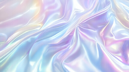 Obraz premium Iridescent Holographic Background a pastel plum to sky blue gradient