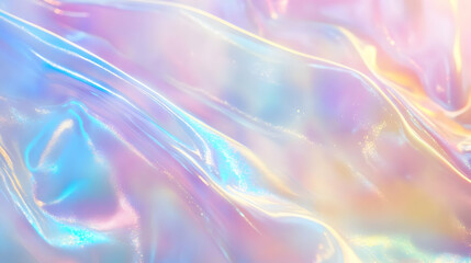 Fototapeta premium Iridescent Holographic Background a pastel indigo to gold gradient