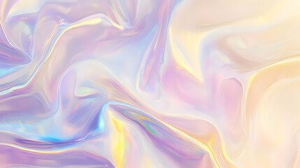 Iridescent Holographic Background a pastel yellow to lavender gradient