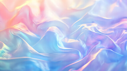 Fototapeta premium Iridescent Holographic Background a pastel smoke to indigo gradient