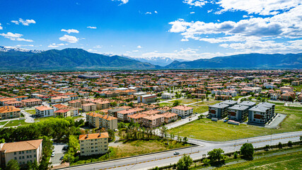 Naklejka premium drone city view erzincan