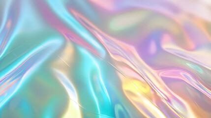 Iridescent Holographic Background a pastel bronze to teal gradient