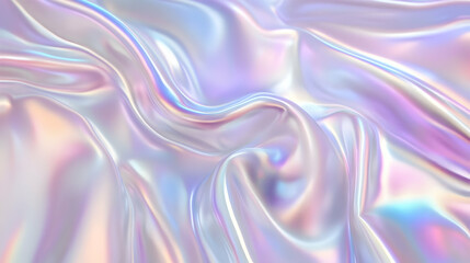 Obraz premium Iridescent Holographic Background a pastel plum to pearl gradient
