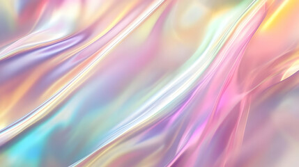 Fototapeta premium Iridescent Holographic Background a pastel amber to magenta gradient