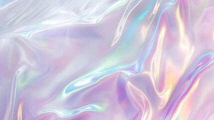 Fototapeta premium Iridescent Holographic Background a pastel plum to cream gradient