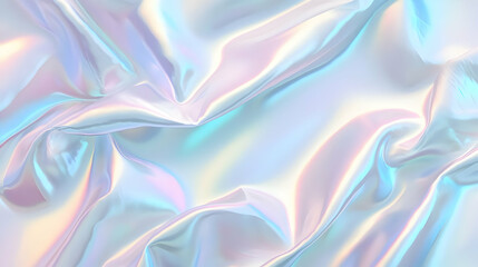 Fototapeta premium Iridescent Holographic Background a pastel olive to sky blue gradient