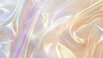 Fototapeta premium Iridescent Holographic Background a pastel beige to burgundy gradient