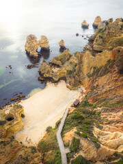 Dramatic Coastal Cliffs and Scenic Seascapes of Algarve, Portugal © Karsten Würth