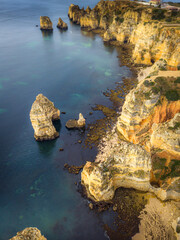 Dramatic Coastal Cliffs and Scenic Seascapes of Algarve, Portugal © Karsten Würth