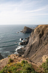 Dramatic Coastal Cliffs and Scenic Seascapes of Algarve, Portugal