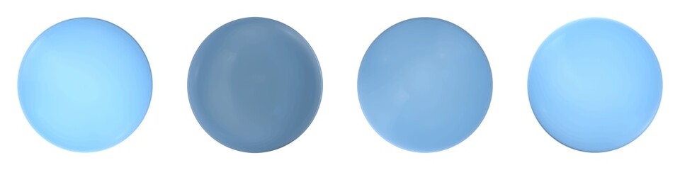 blue glass ball isolated