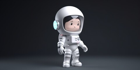 Fototapeta premium Cute Astronaut in Space