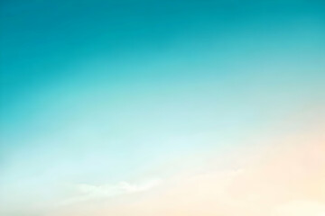 Fototapeta premium Gradient light sky blue to light mint abstract background