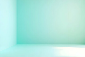 Gradient light green to baby blue abstract background