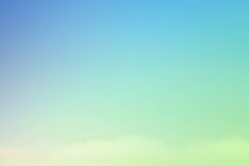 Obraz premium Gradient light green to light blue abstract background