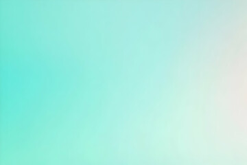 Obraz premium Gradient light teal to light mint abstract background