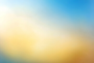 Obraz premium Gradient light sky blue to light gold abstract background