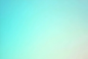 Gradient light cyan to light mint abstract background