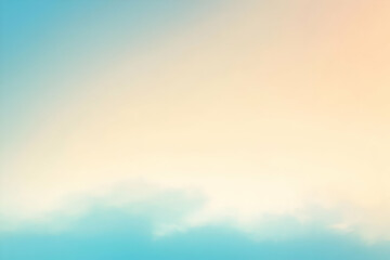 Gradient light blue to soft beige abstract background