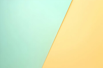 Gradient light mint to light yellow abstract background