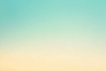 Gradient soft beige to light cyan abstract background