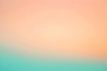 Obraz premium Gradient pastel orange to light teal abstract background