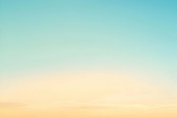 Obraz premium Gradient light gold to light sky blue abstract background
