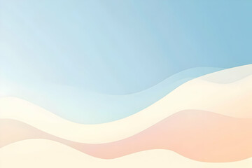 Gradient light sky blue to soft beige abstract background