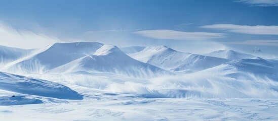 Snowy Mountain Landscape