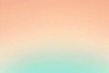 Gradient light peach to light mint abstract background