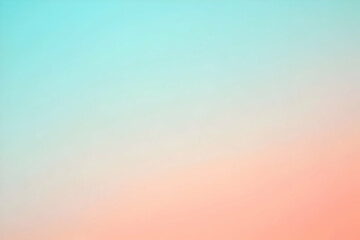 Obraz premium Gradient light cyan to light coral abstract background