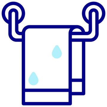 recommend clip art: bath towel mixed outline vector icon