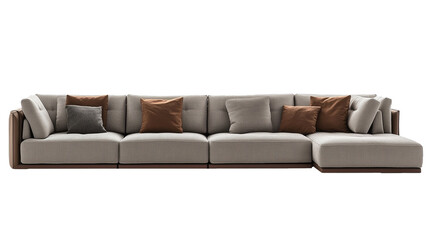 Obraz premium Modern and luxury sofa isolated on transparent or white background