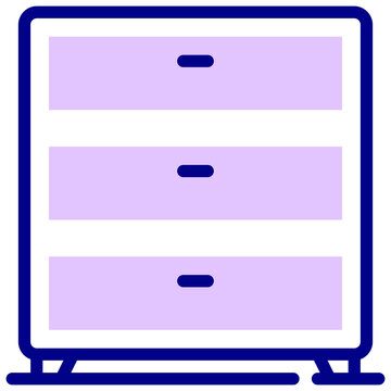recommend clip art: drawers mixed outline vector icon