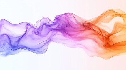 Colorful smoke, vector illustration with white background
