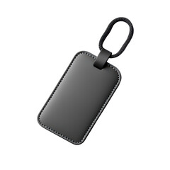 Fototapeta premium Blank black luggage tag for customization