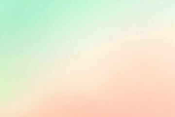 Obraz premium Gradient light peach to light green abstract background