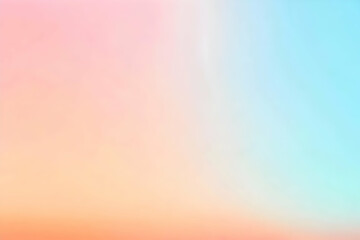 Obraz premium Gradient pastel orange to light blue abstract background