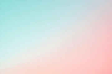 Obraz premium Gradient light seafoam to baby pink abstract background