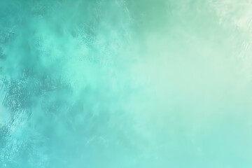 Fototapeta premium Gradient pastel green to light cyan abstract background