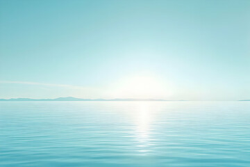 Obraz premium Gradient light sky blue to light seafoam abstract background