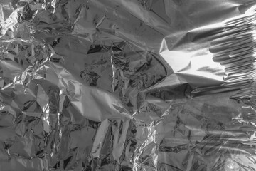 Silver Foil Paper Overlay Stock Image