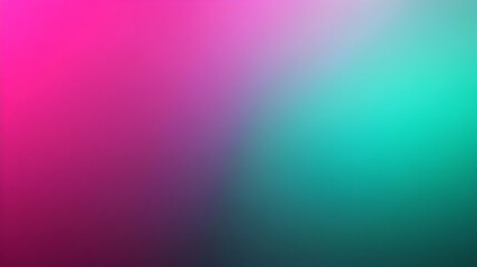 Blurred gradient emerald green to magenta abstract background