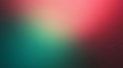 Blurred gradient ruby to emerald abstract background