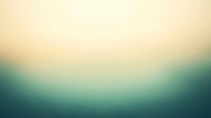 Fototapeta premium Blurred gradient jade to cream abstract background