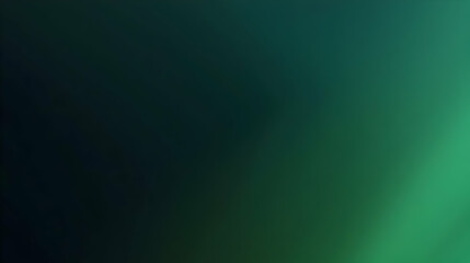 Blurred gradient emerald green to obsidian abstract background