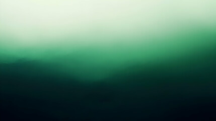 Blurred gradient emerald green to obsidian abstract background