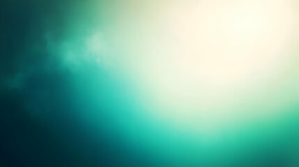 Obraz premium Blurred gradient emerald to turquoise abstract background